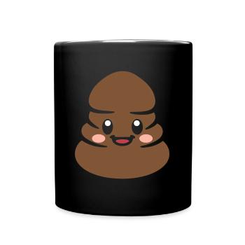 Kacke - Tasse einfarbig - Schwarz - Vorne