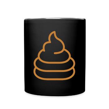 Kacke - Tasse einfarbig - Schwarz - Vorne