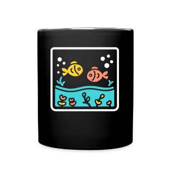 aquarium - Full Colour Mug - black - Front