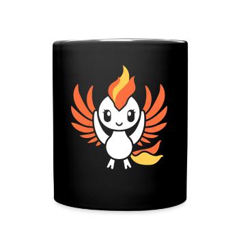 Phönix - Tasse einfarbig - Schwarz - Vorne
