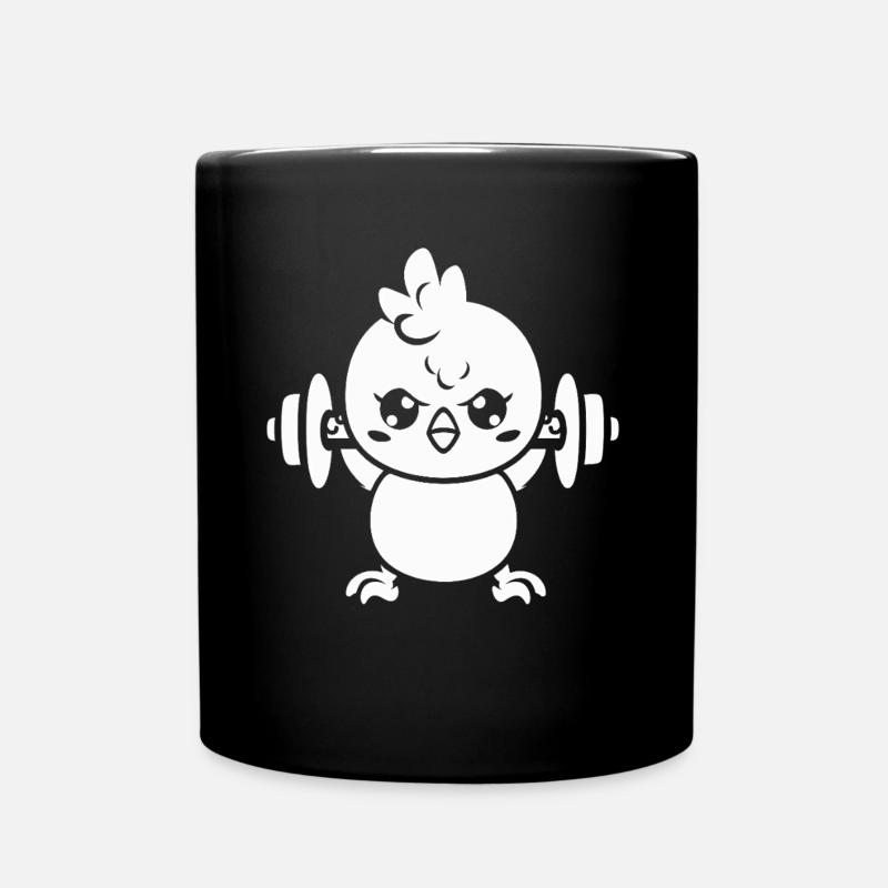 Humor Bodybuilding - Tasse einfarbig - Schwarz