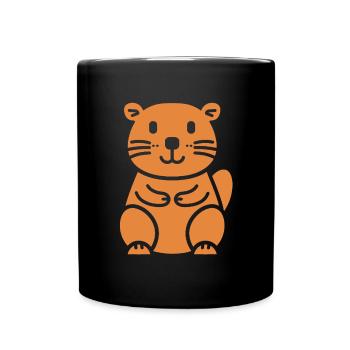 beaver - Full Colour Mug - black - Front