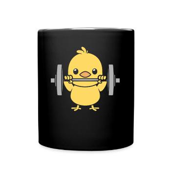 Bodybuilding - Tasse einfarbig - Schwarz - Vorne