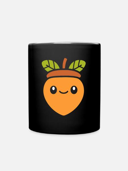 ghianda - Tazza monocolore - nero