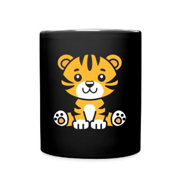 Tiger - Full Colour Mug - black - Front