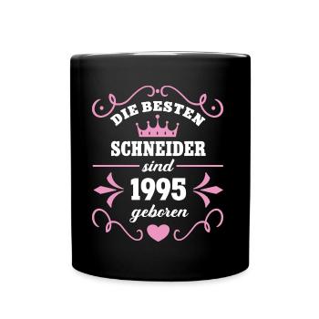Jahrgang 1995 Schneiderin Kollegin Schneiderei - Tasse einfarbig - Schwarz - Vorne