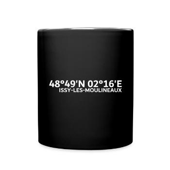 Issy-les-Moulineaux Coordinates - Full Colour Mug - black - Front