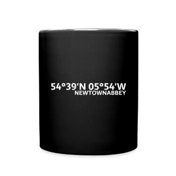 Newtownabbey Coordinates - Full Colour Mug - black - Front