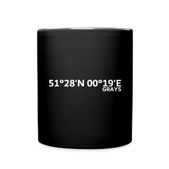 Gray's coordinates - Full Colour Mug - black - Front