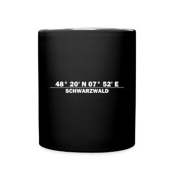 Black Forest coordinates - Full Colour Mug - black - Front