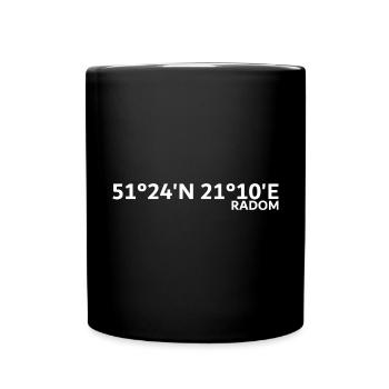 Radome Coordinates - Full Colour Mug - black - Front