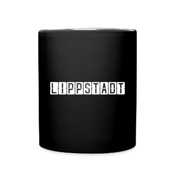 Lippstadt Flughafentafel - Tasse einfarbig - Schwarz - Vorne