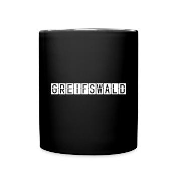 Greifswald Airport Sign - Full Colour Mug - black - Front