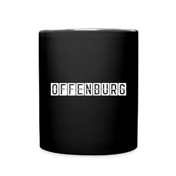 Offenburg Airport Sign - Full Colour Mug - black - Front