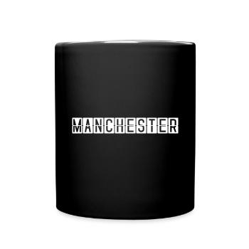 Manchester Airport Sign - Full Colour Mug - black - Front