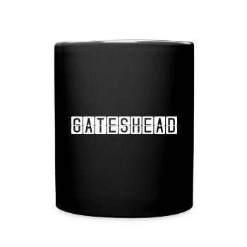 Gateshead Flughafentafel - Tasse einfarbig - Schwarz - Vorne
