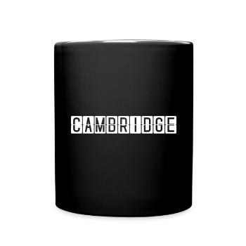 Cambridge Flughafentafel - Tasse einfarbig - Schwarz - Vorne