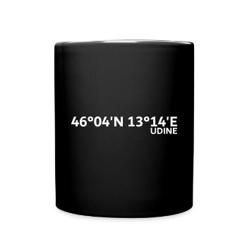 Udine coordinates - Full Colour Mug - black - Front