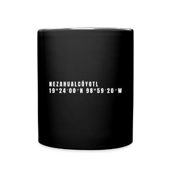 State of Mexico Mexico Coordinates - Full Colour Mug - black - Front