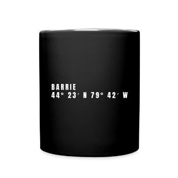 Barrie Kanada Koordinaten - Tasse einfarbig - Schwarz - Vorne