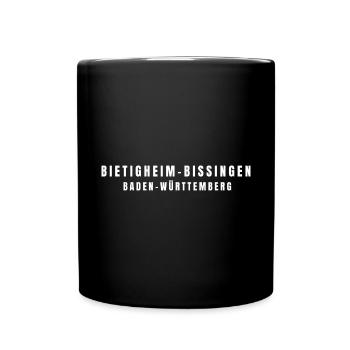 Bietigheim-Bissingen⁠ Baden-Württemberg - Tasse einfarbig - Schwarz - Vorne