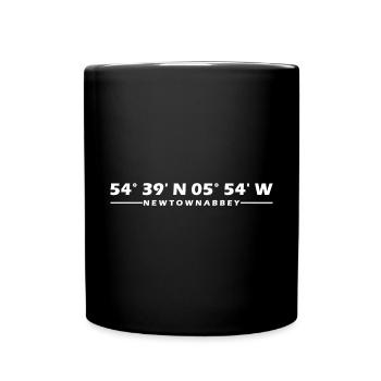 Newtownabbey Coordinates - Full Colour Mug - black - Front