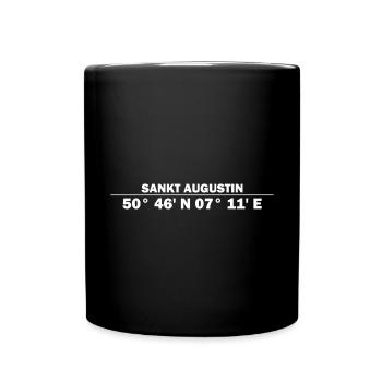 Sankt Augustin coordinates - Full Colour Mug - black - Front