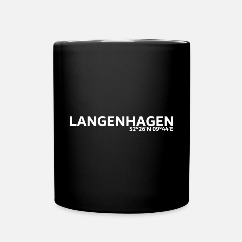 Coordonnées de Langenhagen - Mug uni - noir