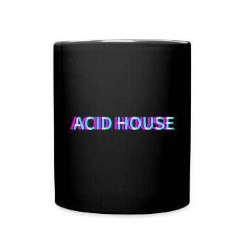 Acid House Techno Rave Festival Electro Raver - Tasse einfarbig - Schwarz - Vorne