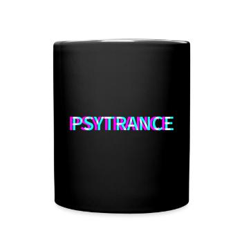 Psytrance Techno Rave Festival Electro Raver - Full Colour Mug - black - Front