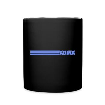 Vorname Adina - Tasse einfarbig - Schwarz - Vorne