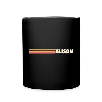 Retro Alison - Full Colour Mug - black - Front