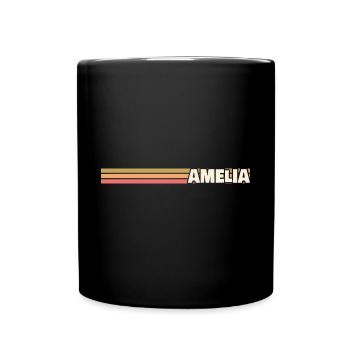 Geschenk für Amelia - Tasse einfarbig - Schwarz - Vorne