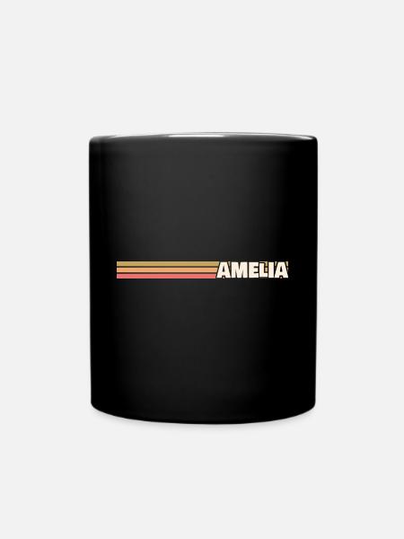 Geschenk für Amelia - Tasse einfarbig - Schwarz