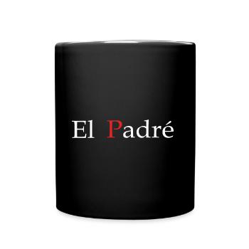 cadeau papa El padré cadeau papa fête - Mug uni - noir - Devant