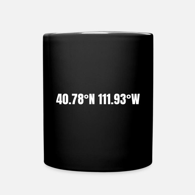 Coordonnées de Salt Lake City, Utah, États-Unis - Mug uni - noir