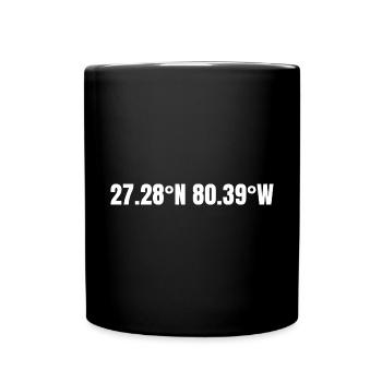 Port St. Lucie Florida USA Koordinaten - Tasse einfarbig - Schwarz - Vorne