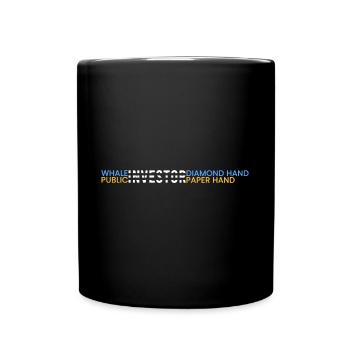 Wal-Anleger = Diamant - Tasse einfarbig - Schwarz - Vorne