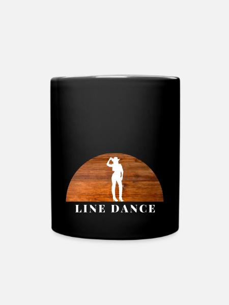 Danse en ligne - Mug uni - noir