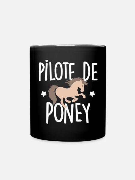 Pilote de Poney - Mug uni - noir
