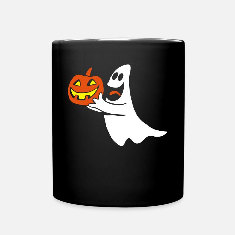 Halloween Geist - Tasse einfarbig - Schwarz