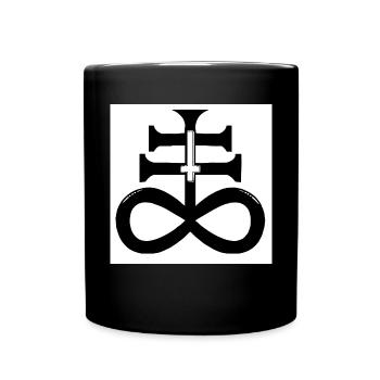 satanic cross - Full Colour Mug - black - Front