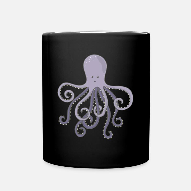 Cadeau de fruits de mer Octopus Octopus Octopus - Mug uni - noir