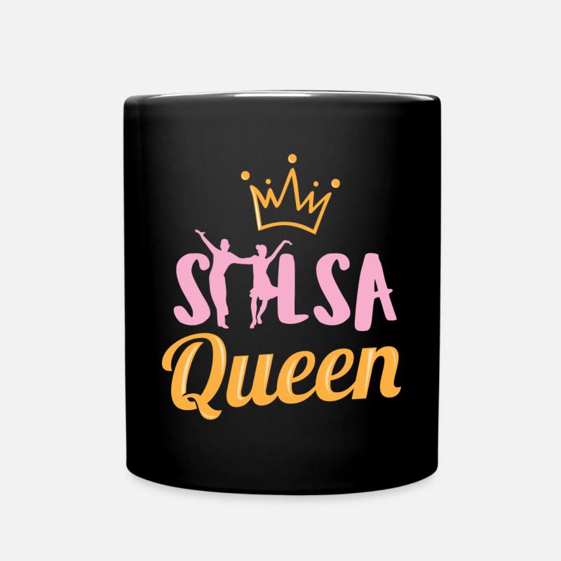 Salsa tanzende Salsa Königin Salsa Geburtstag Geschenkidee - Tasse einfarbig - Schwarz