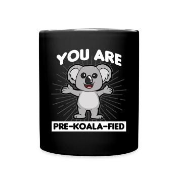 Koala Eukalyptus Australien - Tasse einfarbig - Schwarz - Vorne