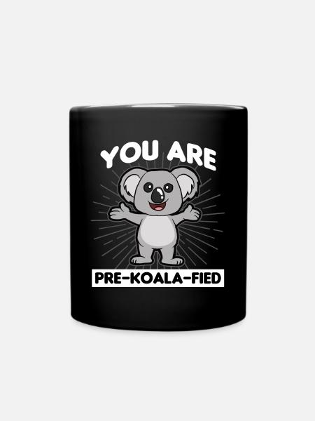 Koala Eucalyptus Australia - Full Colour Mug - black