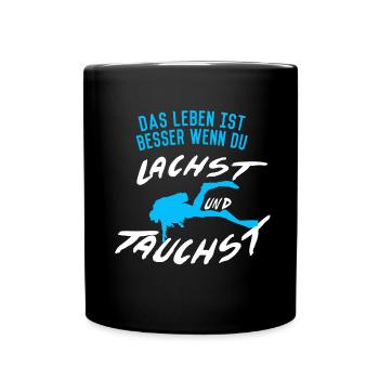 Diving saying - Full Colour Mug - black - Front