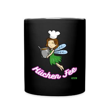 Cuisine Fée HARIZ Cuisine Cadeau enfants - Mug uni - noir - Devant