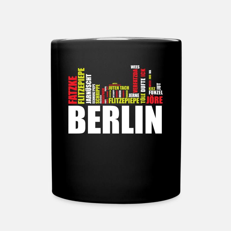 Berlin Dialekt Wörter Berliner Schnauze Geschen - Tasse einfarbig - Schwarz
