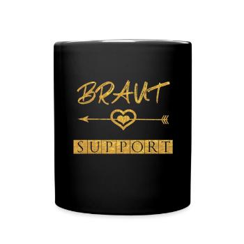 Braut - Tasse einfarbig - Schwarz - Vorne